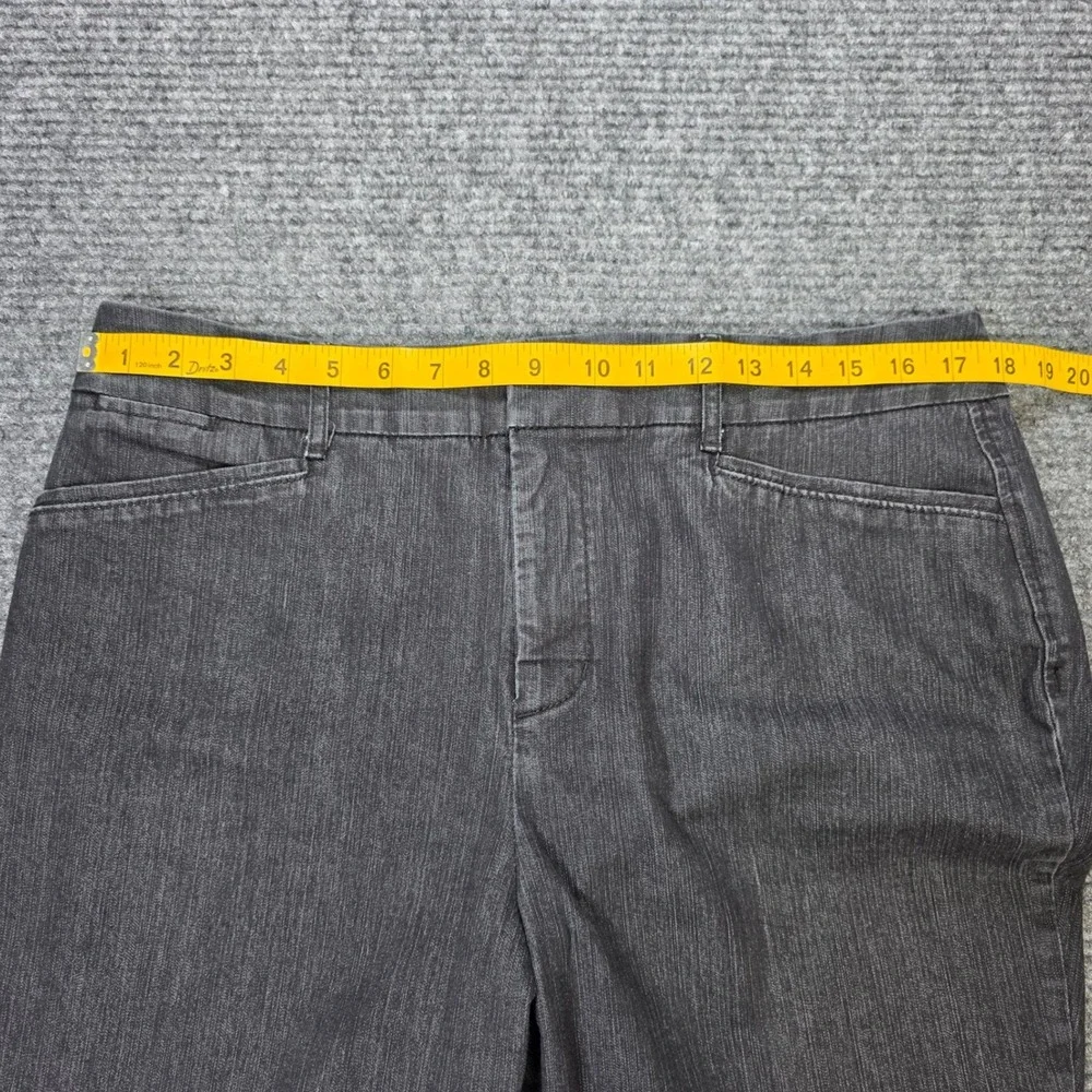 Christopher & Banks Signature Comfort Straight Leg Pants‎ Women's 12 Short Gray